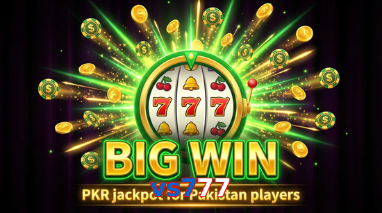 Big win animation on Vs777 slot game