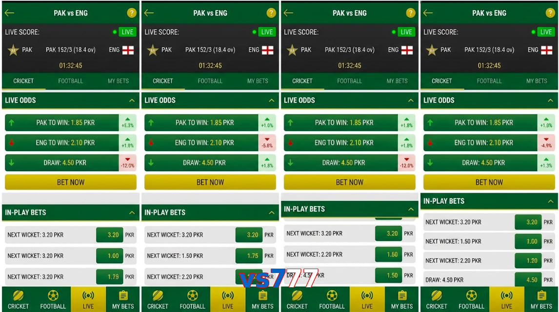 Game list for Vs777 bet section